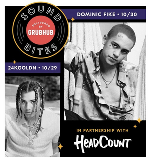 HeadCount & Grubhub Present 'Sound Bites' With 24kGoldn and Dominic Fike 