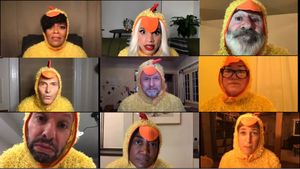 VIDEO: Jason Alexander, Yvette Nicole Brown, Patina Miller and More Don Chicken Costumes for New PSA 'Give a Cluck and Vote' 