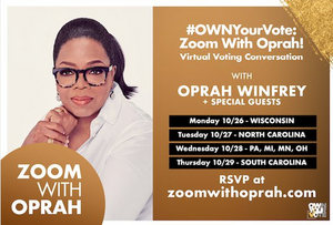 Oprah Winfrey To Host Virtual Town Halls in Key States To Encourage, Inspire and Support Voters Ahead of Election Image