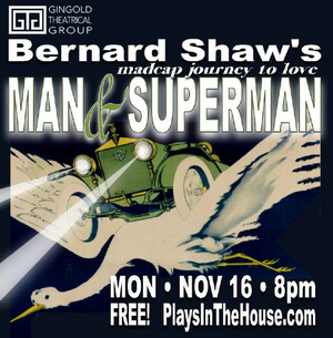 STARS IN THE HOUSE Will Present MAN & SUPERMAN  With Santino Fontana, Nikki M. James, Rob McClure, and More 
