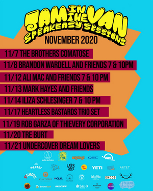 Jam In The Van Announces November Lineup for Speakeasy Sessions 