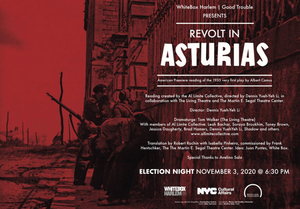 The Martin E. Segal Theatre Center and Whitebox Present a Reading of REVOLT IN ASTURIAS 