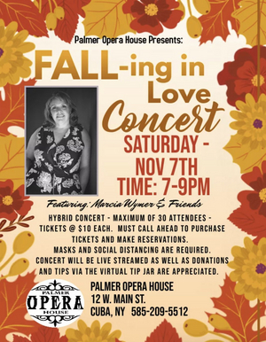 FALL-ING IN LOVE CONCERT Comes to the Palmer Opera House 