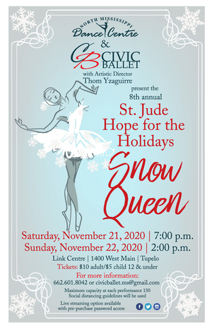 North Mississippi Dance Centre and Civic Ballet Team Up For HOPE FOR THE HOLIDAYS  Image