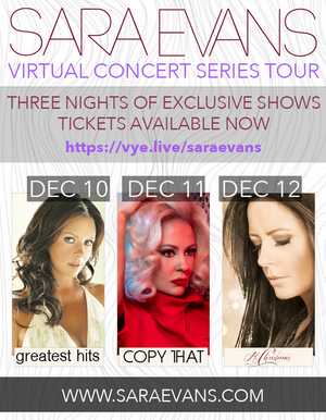 Sara Evans Set for 3 Night Unique Virtual Concert Series with VYE Image