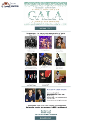 Uptown! Knauer Performing Arts Center to Host Extravagant NYE Livestream for Fifth Anniversary Image