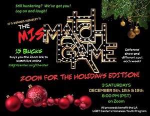 Casting Announced For THE MISMATCH GAME: ZOOM FOR THE HOLIDAYS EDITION Image