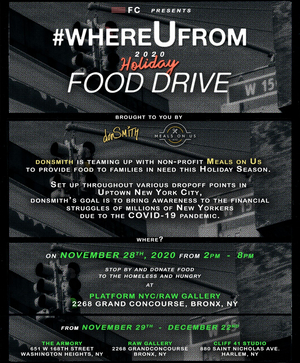 DonSMITH and Meals on Us Team Up for #WHEREUFROM Image