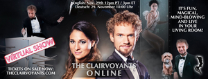 Feature: THE CLAIRVOYANTS Online with Thommy Ten, Amelie van Tass and their dog Mr. Koni Hundini  Image