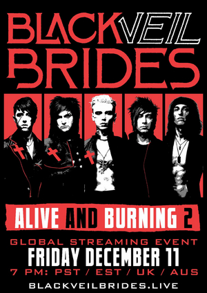 BLACK VEIL BRIDES Announce Global Streaming Event on December 11 Image