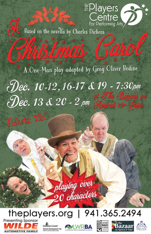 Players Centre Presents Outdoor One-Man Production of A CHRISTMAS CAROL 
