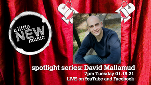 A LITTLE NEW MUSIC's SPOTLIGHT SERIES Presents David Mallamud Image