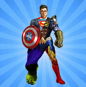 Aaron Simmonds Launches THE SILLIEST SUPEREST HEROEST Podcast Image