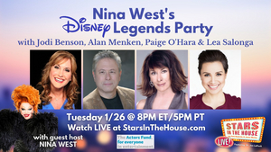 Alan Menken, Lea Salonga, Jodi Benson & Paige O'Hara to Join STARS IN THE HOUSE Episode Guest Hosted by Nina West  Image