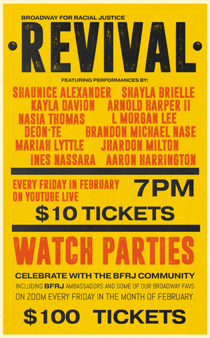 Broadway for Racial Justice Presents BFRJ REVIVAL Featuring Ines Nassara, Aaron Harrington and More Image