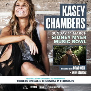 Kasey Chambers Takes Melbourne's Sidney Myer Music Bowl on March 14 