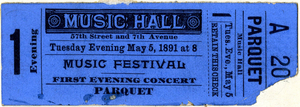 Carnegie Hall's Historical Archival Collections Named as Carnegie Hall Susan W. Rose Archives Image