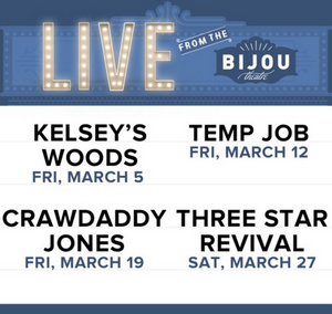 Bijou Theater Announces Live Performance Series, LIVE FROM THE BIJOU 