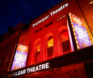 Trafalgar Theatre Lights Up in Red to Mark Year Anniversary That Theatres Went Dark 
