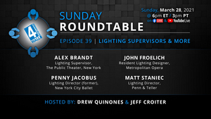 Lighting Supervisors from the Metropolitan Opera, New York City Ballet & More to Join 4WALL SUNDAY ROUNDTABLE 