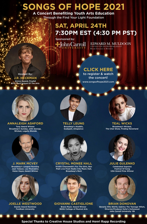 Annaleigh Ashford, Teal Wicks, Telly Leung & More Will Take Part in SONGS OF HOPE 2021 