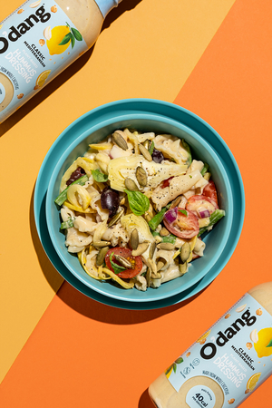 Cooking Time: O'dang Chickpea Based Dressing for Tasty Vegan Pasta Salad Image