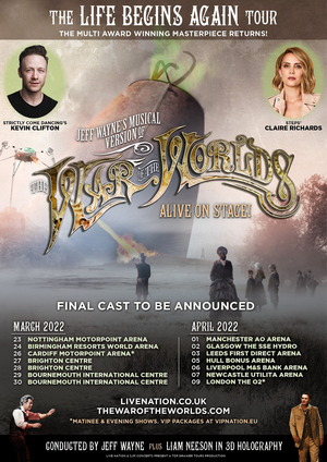 Jeff Wayne's Musical Version of THE WAR OF THE WORLDS Returns to Tour in 2022 