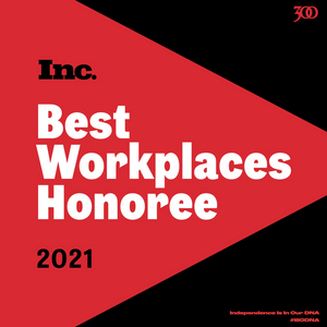 300 Entertainment Named one of INC Magazine's Best Workplaces for 2021  Image