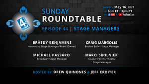 Stage Managers From Broadway, Ballet, Concerts, Events & Music Festivals to be Guests on the Next 4WALL ROUNDTABLE 