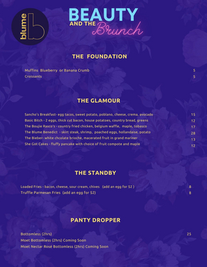 Blume Kitchen & Cocktails Launches BEAUTY & THE BRUNCH Series May 23 Image