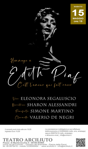 Review: HOMMAGE À EDITH PIAF C'EST L'AMOR QUI FAIT RÊVER al Teatro Arciliuto Image