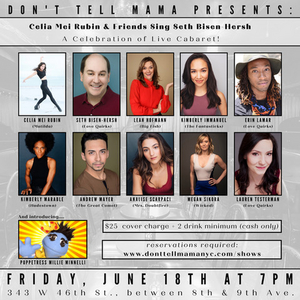 Celia Mei Rubin & Friends to Sing the Music of Seth Bisen-Hersh at Don't Tell Mama in June Image