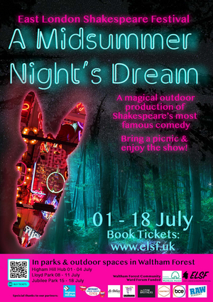 Outdoor A MIDSUMMER NIGHT'S DREAM Launches The East London Shakespeare Festival  Image