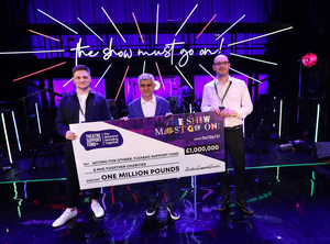 THE SHOW MUST GO ON! LIVE AT THE PALACE THEATRE Raises £1 Million For Charities Image
