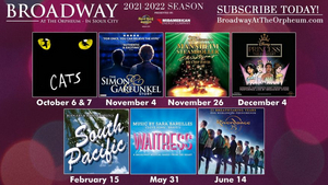 Orpheum Theatre Announces Broadway Lineup - CATS, WAITRESS, SOUTH PACIFIC, and More! 