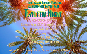 TWELFTH NIGHT Will Be Performed For Free by Old Library Theatre This Month Image