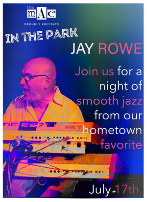 Jay Rowe Will Perform as Part of MAC In The Park This Month Image