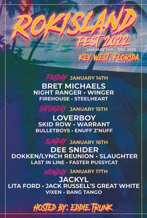 RokIsland Fest 2022 Confirmed For January 14-17 in Key West  Image