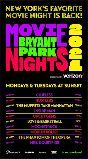 Bryant Park Movie Nights Announces Full Movie Lineup  Image