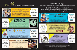 Poway OnStage Announces the Return of its Virtual Field Trip Series 