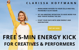 FREE: New 5-min Energy Kick for Creatives & Performers 