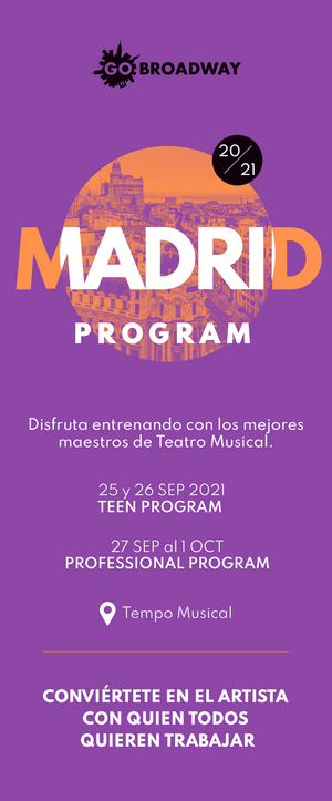 GO BROADWAY llega a Madrid con su curso intensivo de teatro  musical 