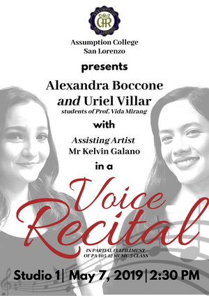 Student Blog: Songs from My First Voice Recital 