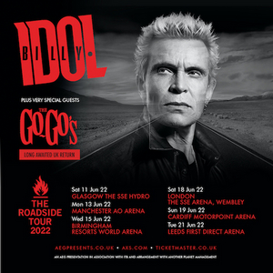 Billy Idol & the Go Go's to Embark on 'Roadside' UK Tour in 2022 Image