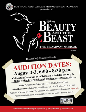 SAFE's Southern Dance and Performing Arts Company Presents BEAUTY AND THE BEAST This Month 