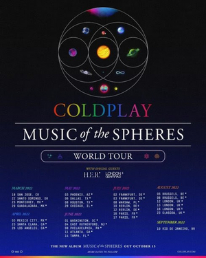 Coldplay Announces Music of the Spheres World Tour 