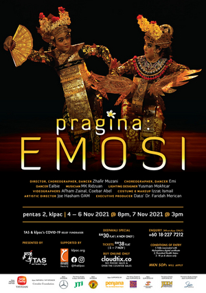 PRAGINA: EMOSI Will Be Peformed at  the Kuala Lumpur Performing Arts Center Next Month 