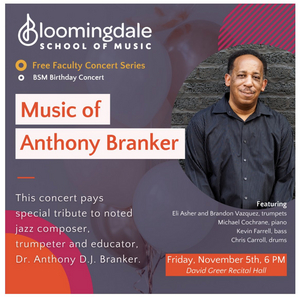 Bloomingdale School of Music Presents 2021-2022 Free Faculty Concert Series 