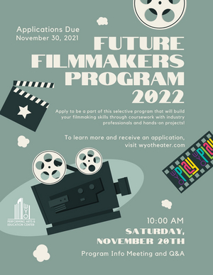 WYO Theater Announces Future Filmmakers Program Image
