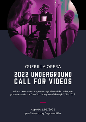 Guerilla Opera Calls For Video Entries  Image